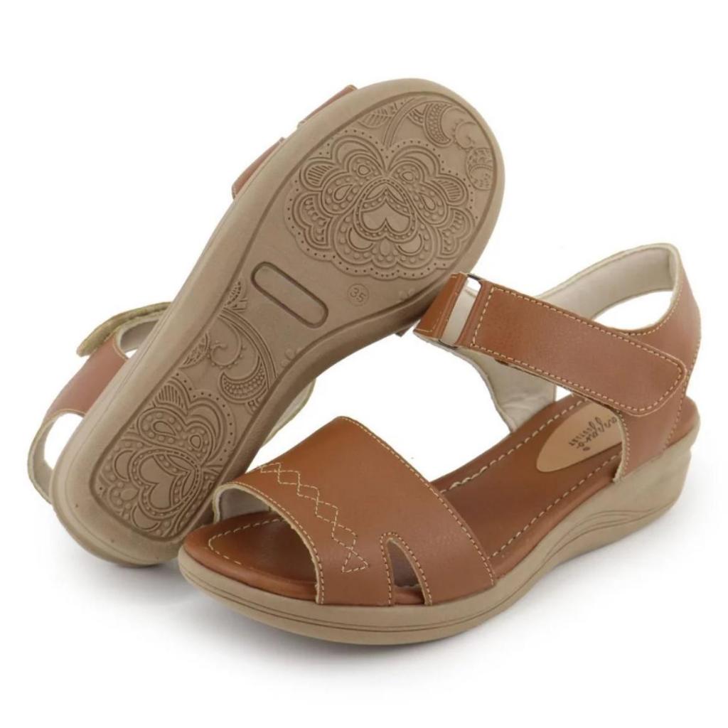 Sandália Conforto Ortopédica Anatômica Ajustável Feminina 02