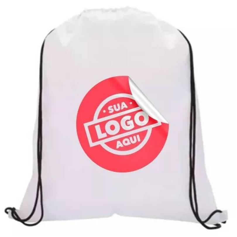 Mochila Saco Personalizada Logo/Estampa/Arte (30x40) kit 60