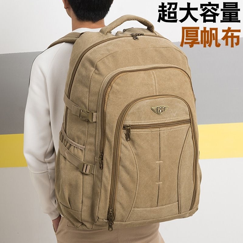 Mochila mascolino de Lona 70L Resistente Grande Capacidade luxo de viagem em Oferta na Shopee