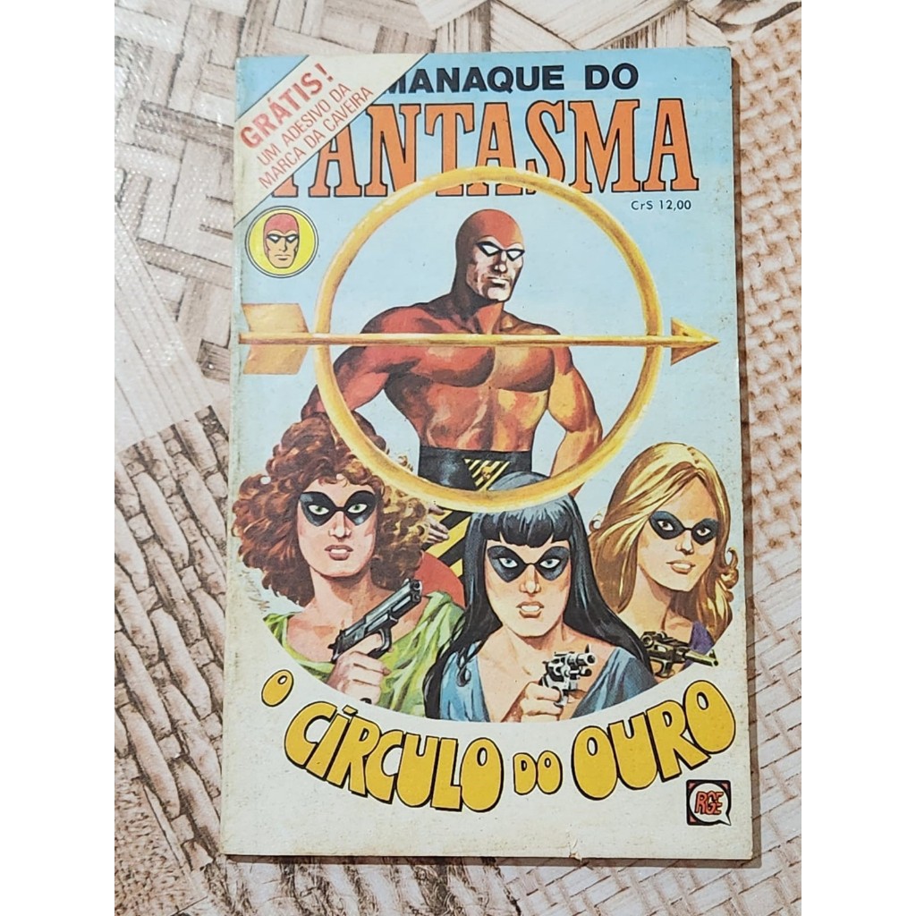 GIBI HQ ALMANAQUE DO FANTASMA COM O ADESIVO - NOVEMBRO DE 1977 - RGE - LEIA