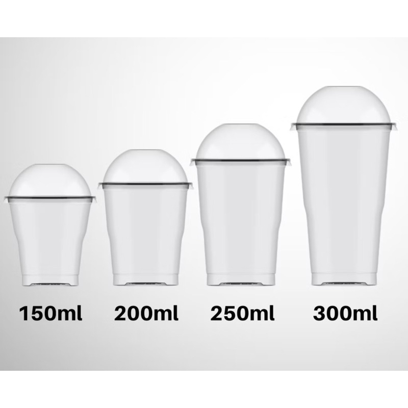 COPO CRYSTAL BELLO COM TAMPA BOLHA 150ML/200ML/250ML/300ML/440ml/550ml em Oferta na Shopee