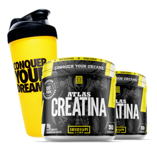Kit 2x Creatina Atlas 90g + Coqueteleira - Iridium Labs em Oferta na Shopee