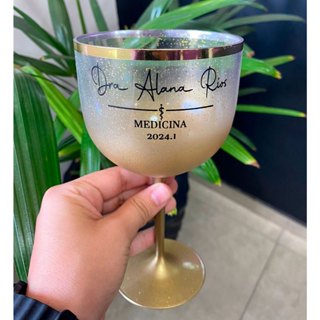 Kit 40 Taças de Gin 450 ml Degradê com Borda + Glíter Personalizadas em Oferta na Shopee