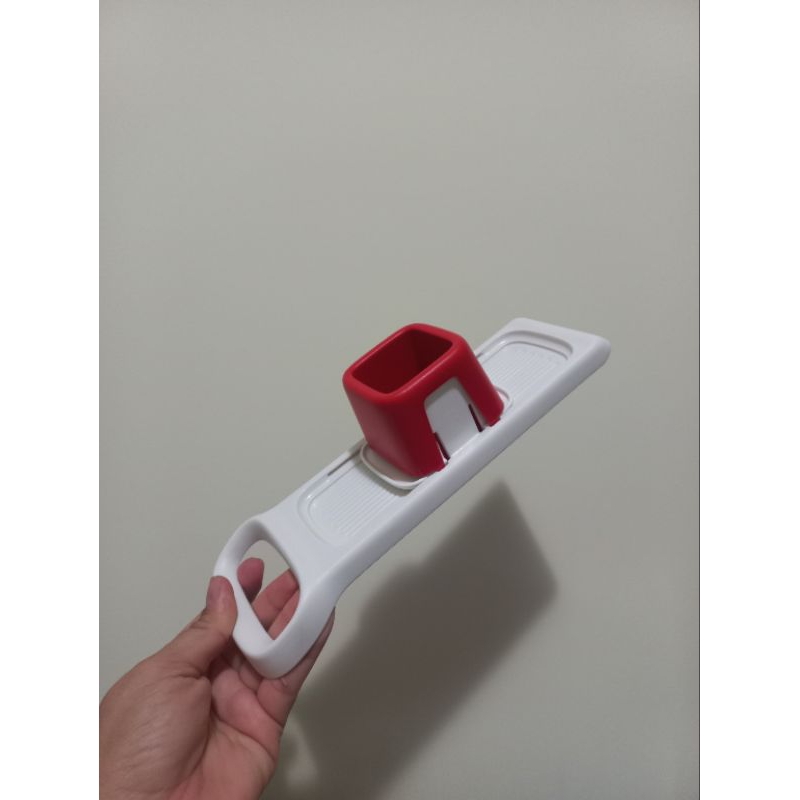 Super Chef Mini fatiador branco com vermelho Tupperware