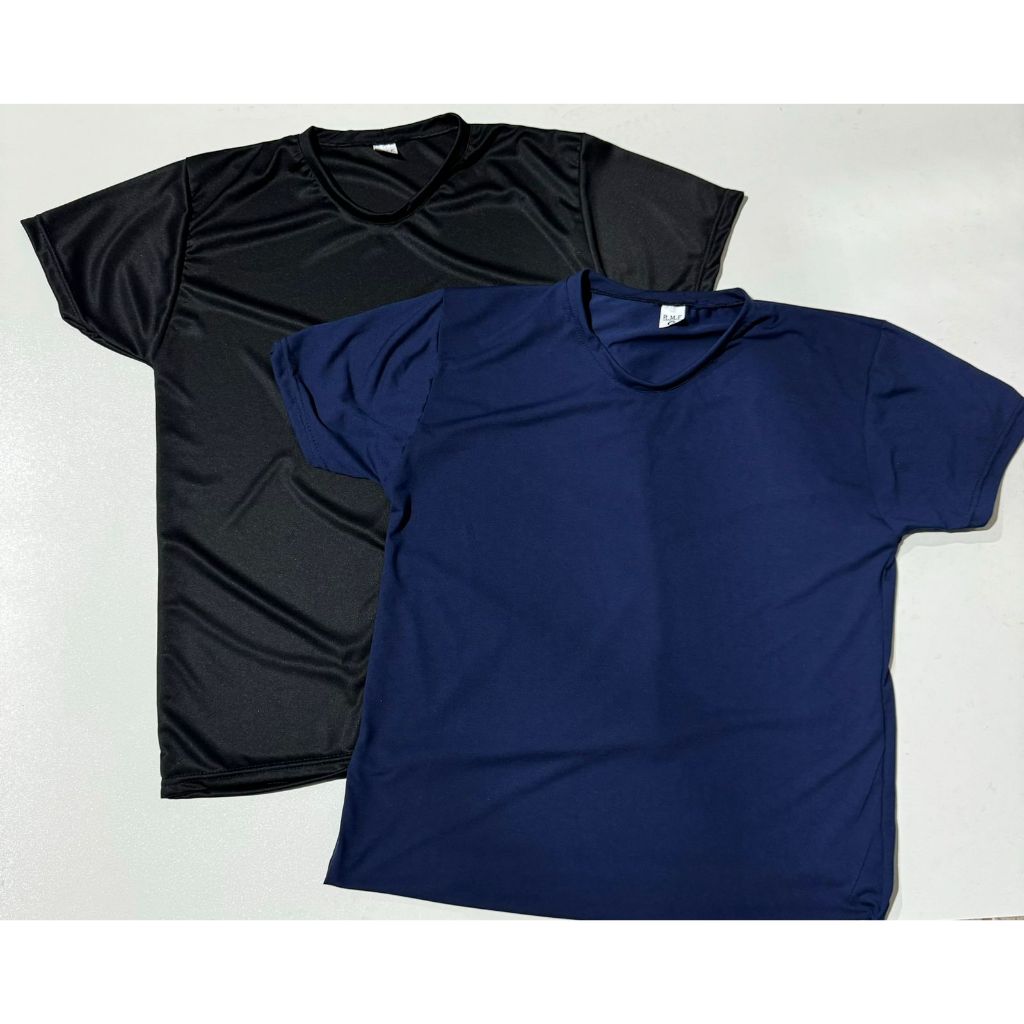 Kit 2 Camisetas Poliéster DryFit Masculina Lisa Academia Corrida Casual Esportes Confortável