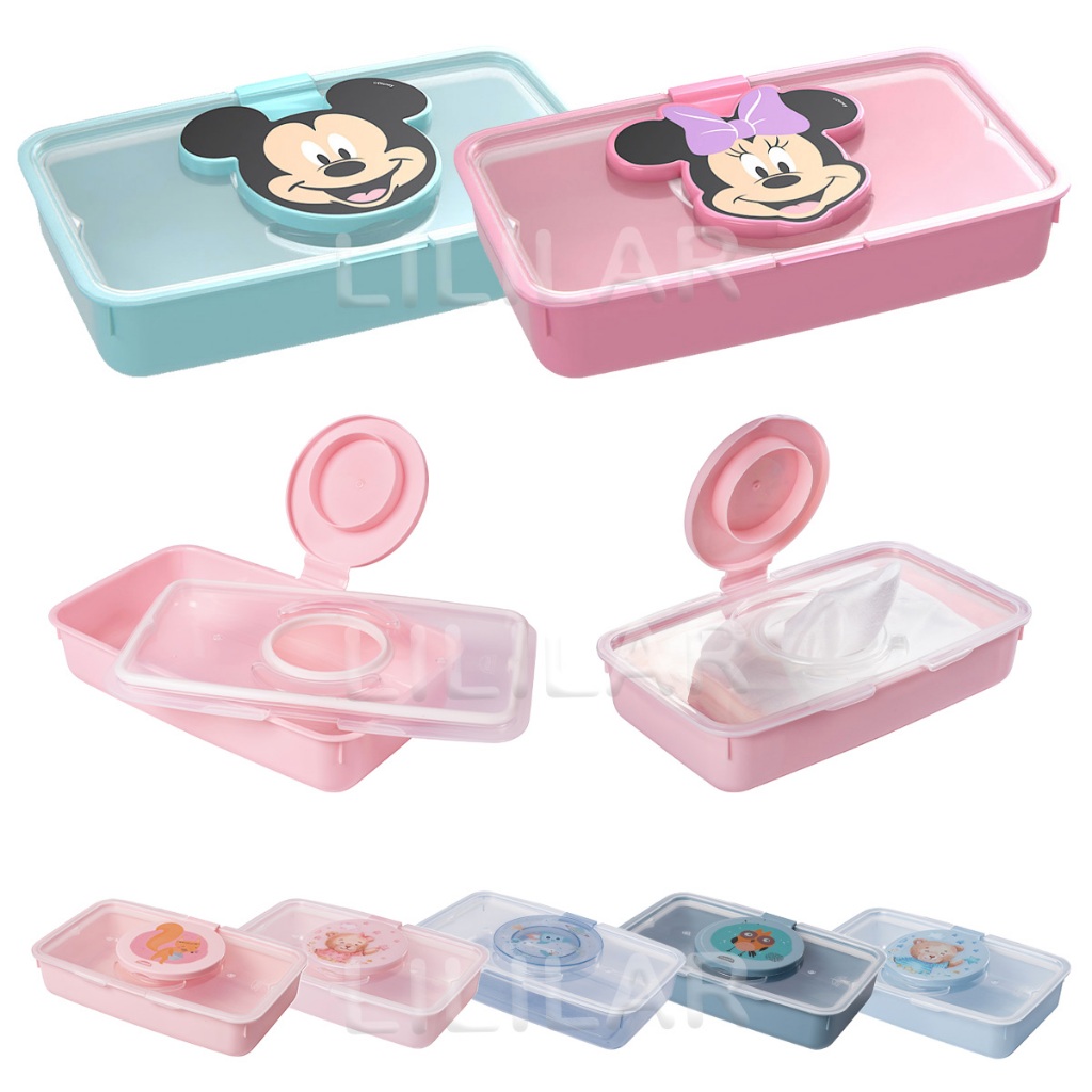 Porta Lenço Umedecido Bebe com Tampa Emborrachado Alta Vedação Silicone Portátil Bolsa Infantil