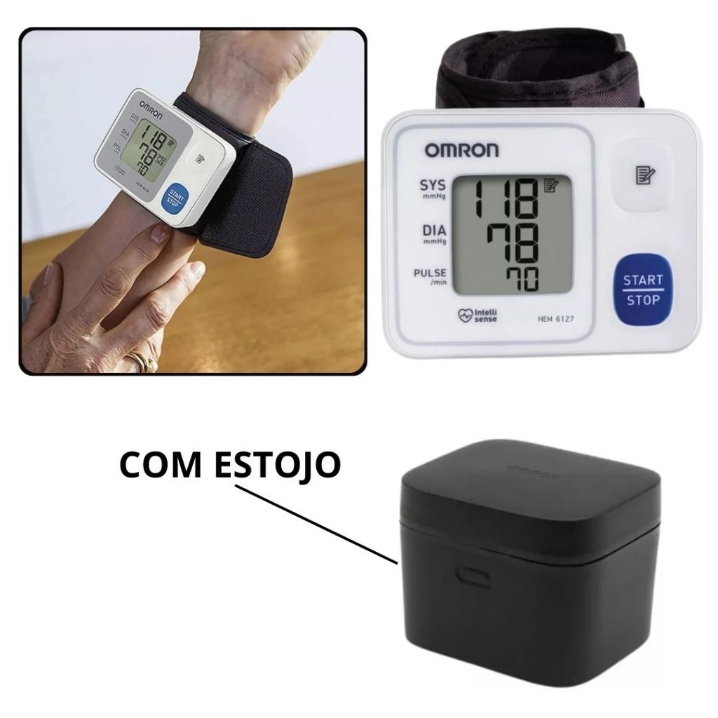 Aparelho Medidor De Pressão Digital Pulso Hem-6181 Omron