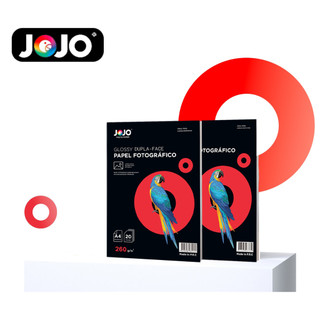 Papel Fotográfico Dupla face Foto 180g A4 Glossy Brilhante Resistente a Água 20 Folhas JO…