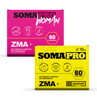 Kit Soma Pro ZMA + Soma Pro Woman ZMA em Oferta na Shopee