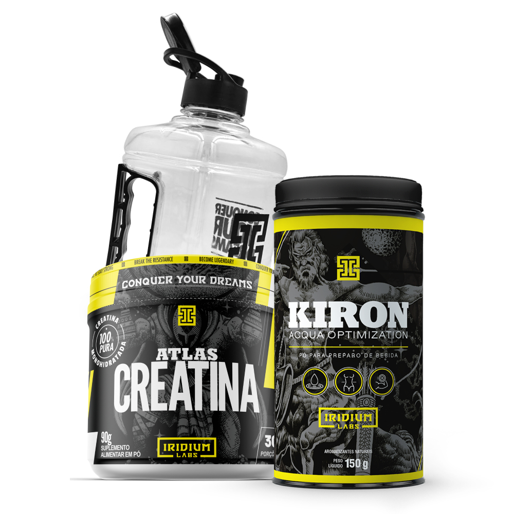Kit Kiron Acqua Optimization + Creatina 90g + Galão 1,5L - Iridium Labs