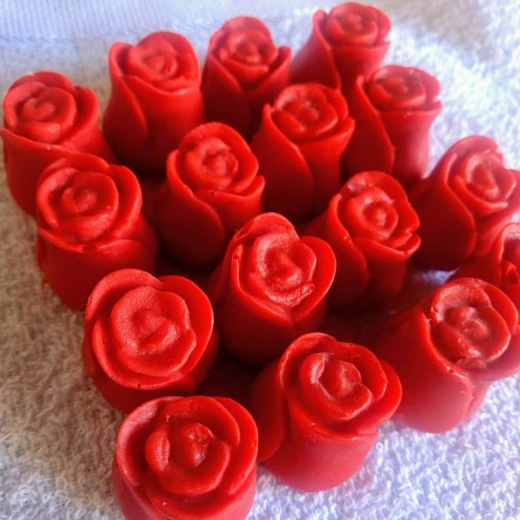 80 Mini Sabonete Botão De Rosa Perfumada Mimo para lembrancinha casamento