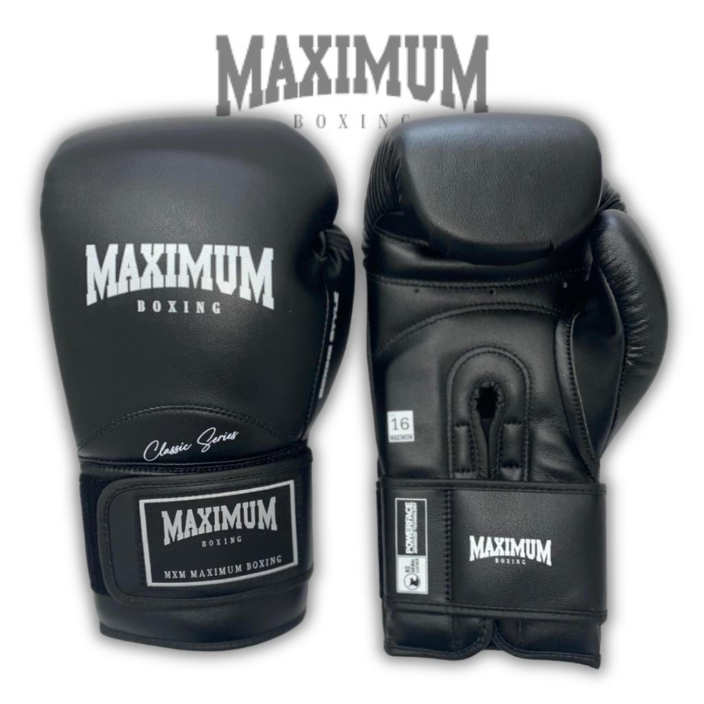 Par de luvas Para Boxe / Muay Thai - Maximum New Classic Preta