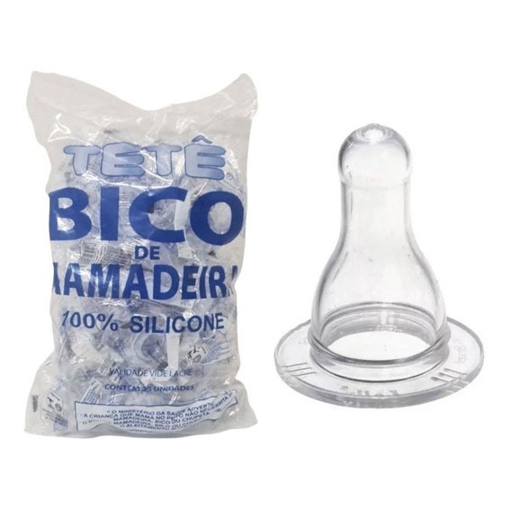Bico de Mamadeira Redondo ou Ortodôntico c/25 unidades 100% Silicone (Tete) Infantil l Tamanho 2 em Oferta na Shopee