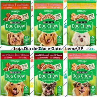 Kit 15, 30 e 45- Sachês Dog Chow Purina 100g - Ração Comida Úmida em Oferta na Shopee