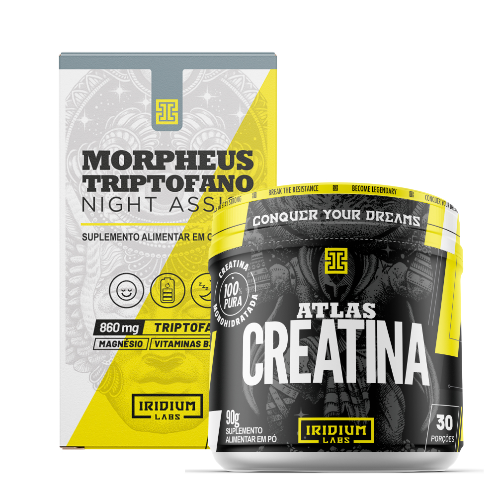 Kit Morpheus L-Triptofano 860mg + Creatina Atlas 90g - Iridium Labs - Health