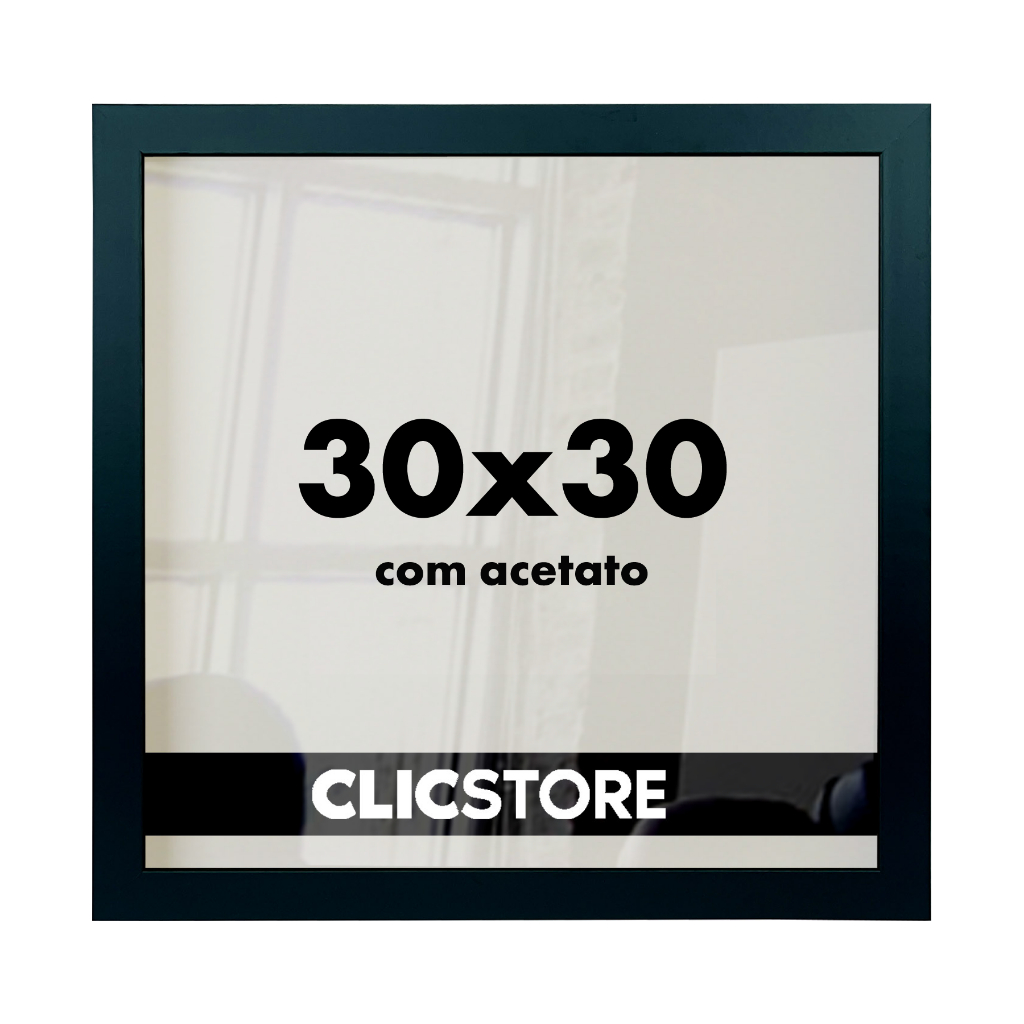 Moldura 30x30Cm Com Acetato e Fundo Foto Quadro em Oferta na Shopee