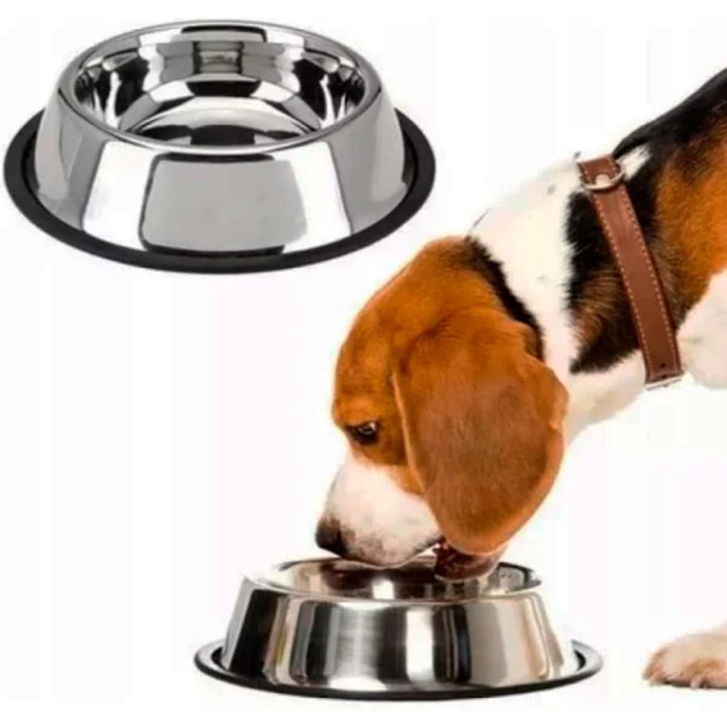 Comedouro e Bebedouro Aço De Inox Para Pet Cachorro Cães e Gato Pote Vasilha Ração Água Antiderrapante De Animal