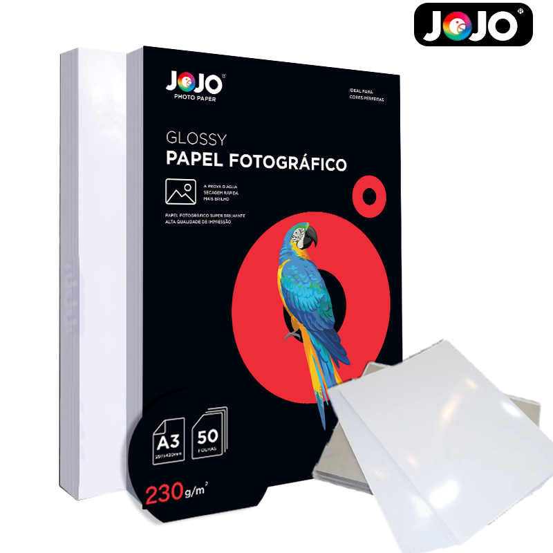 100 folhas Papel Fotográfico 230g Glossy Brilhante A3 A prova d'água impressão jato de tinta Inkjet