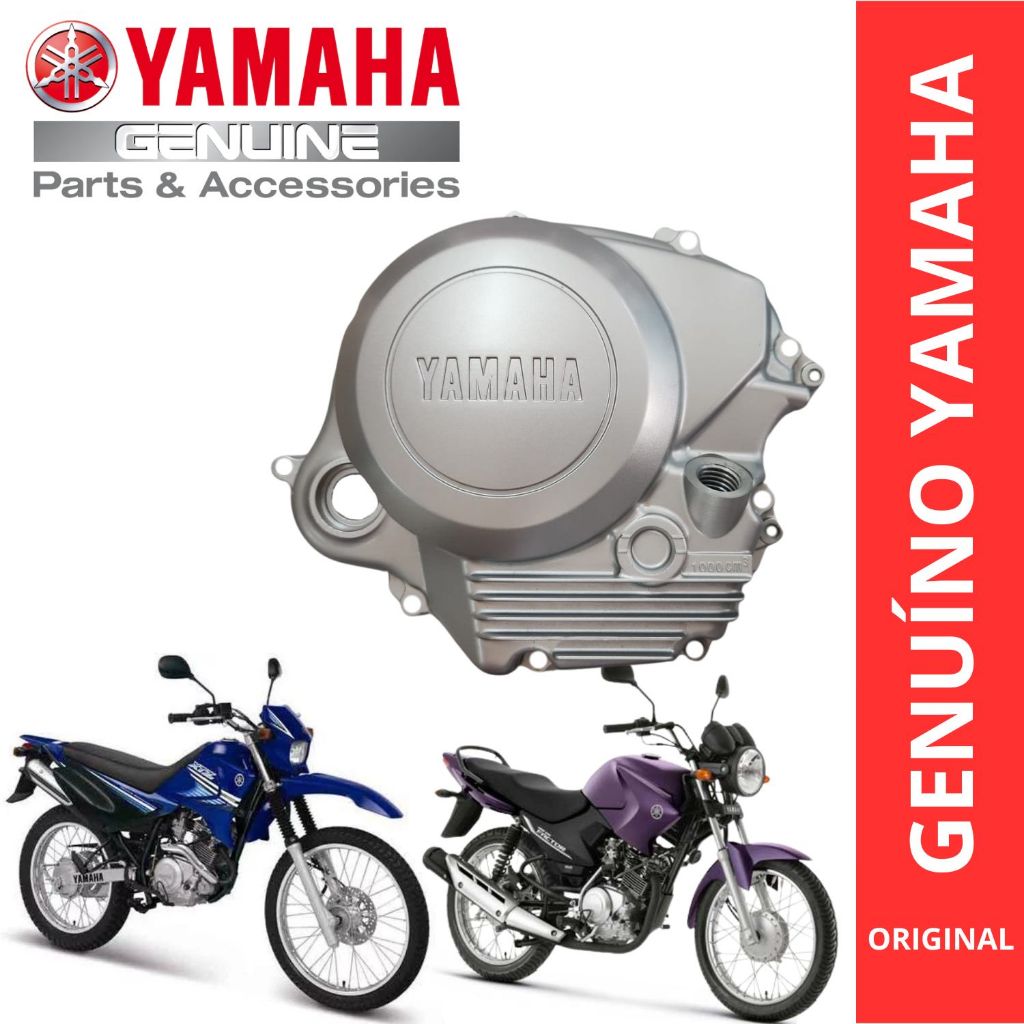 TAMPA DO MOTOR CARCAÇA ESQUERDA YBR 125 FACTOR XTZ 125 2000 ATÉ 2007 ORIGINAL YAMAHA