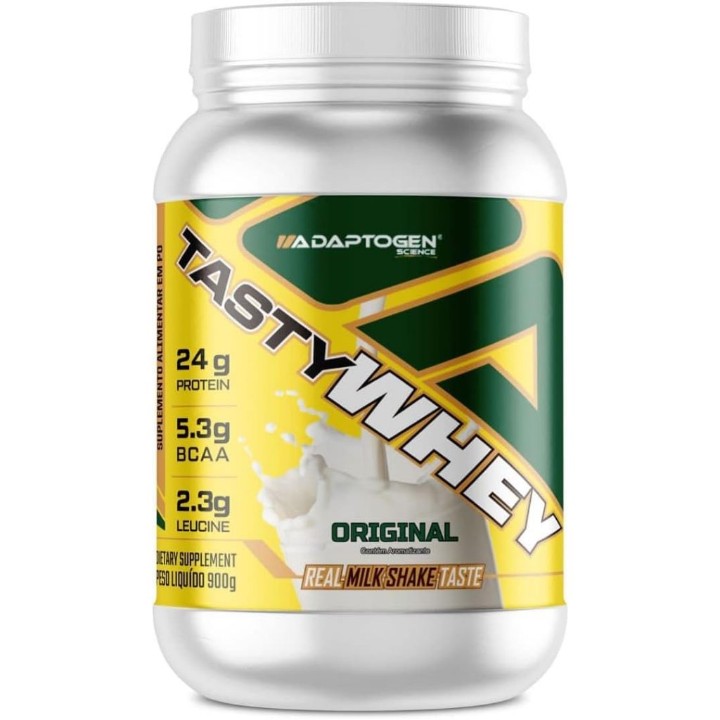 Tasty Whey 900 G Adaptogen Suplemento Alimentar Atletas!