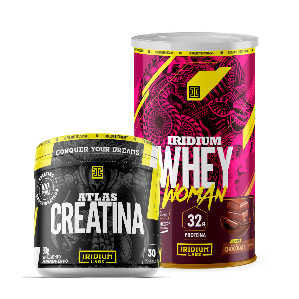 Whey Protein Woman 450g + Creatina 90g - Iridium Labs