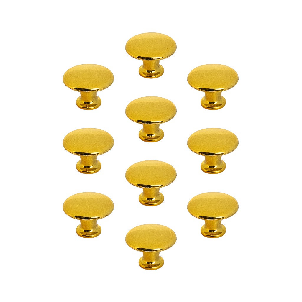 Kit Com 10 Puxadores Modelo Itália Ponto Gaveta Porta Armário Cristaleira