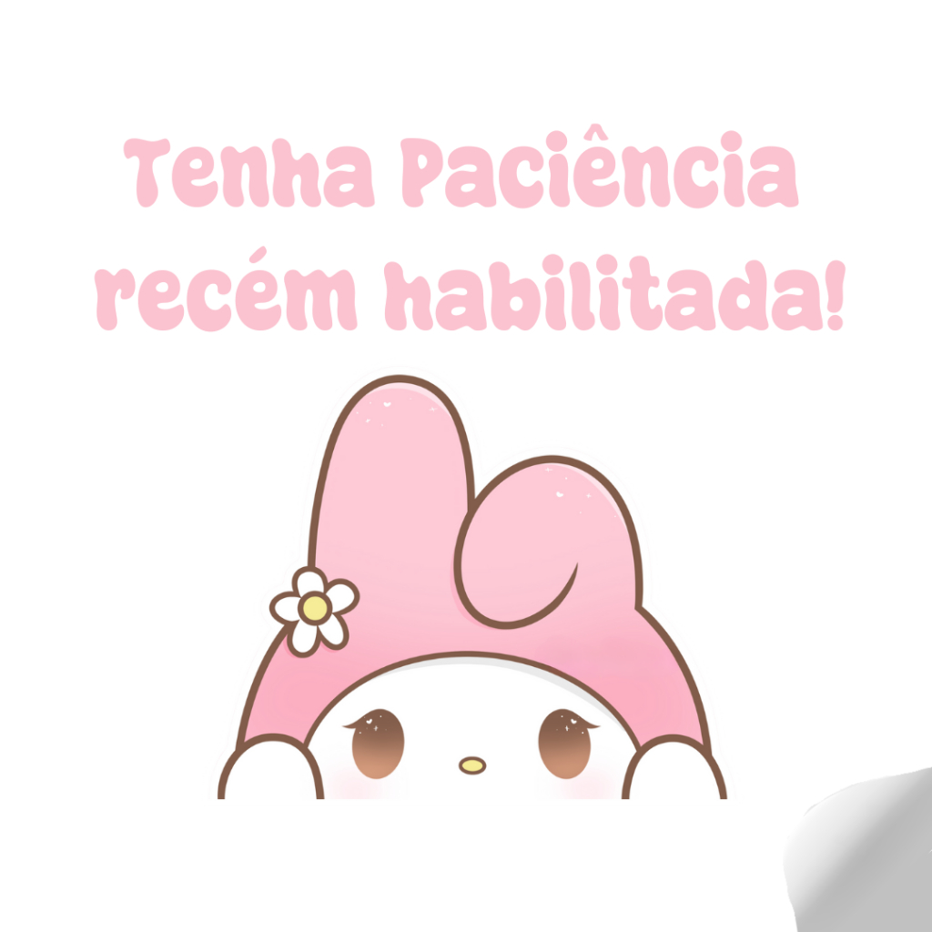 Adesivo Recém habilitada my melody para carro/25 X 22 cm em Oferta na Shopee