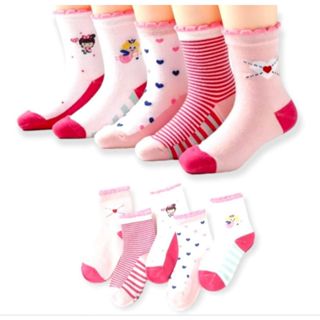 Kit 12 Pares Meias Infantil feminino em Oferta na Shopee