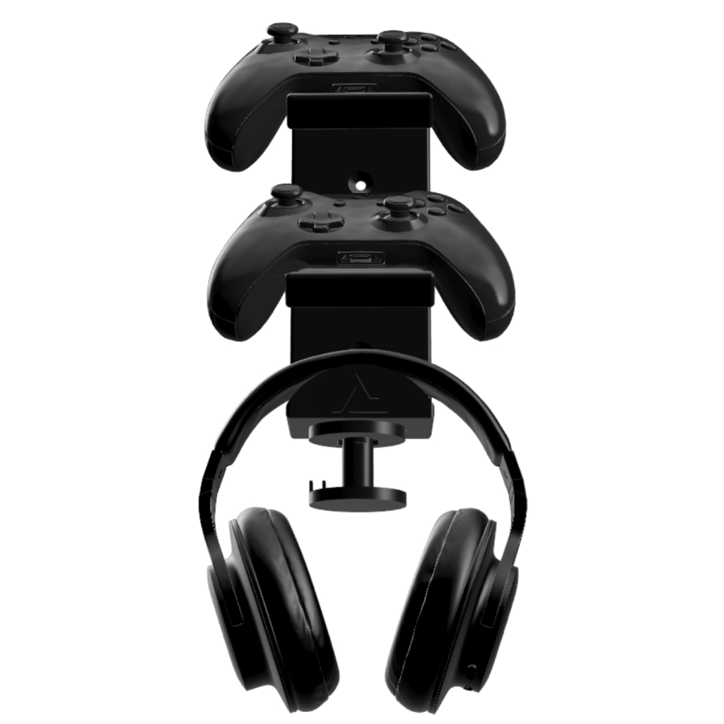 Suporte Para 2 Controle Xbox Ps5 Ps4 E Headset De Parede Universal Alta qualidade Original ARTIX
