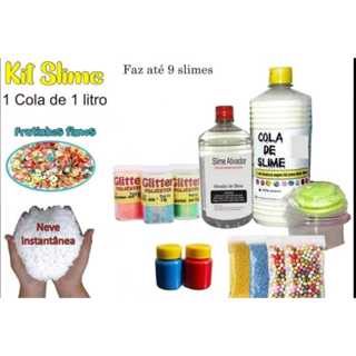 Kit Slime Completo Cola De 1 Litro em Oferta na Shopee