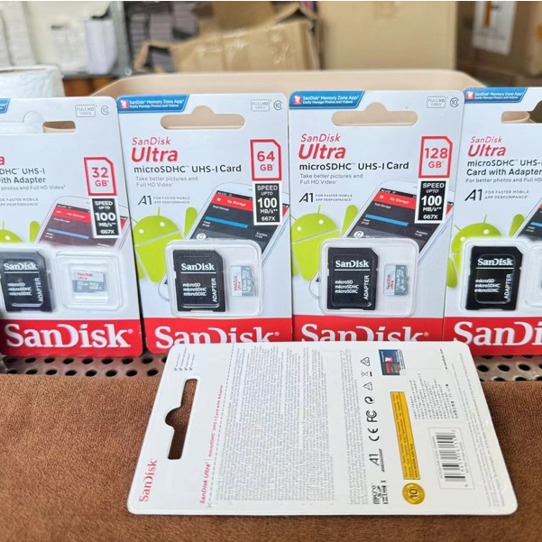 Cartão De Memória Micro Sandisk 8GB 16GB 32GB 64GB 128GB 256 Class10