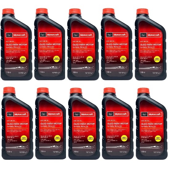 Kit 10 Litros Óleo Sintético FORD Motorcraft 5w30 A5/B5 Diesel leve+ Etiqueta Revisão em Oferta na Shopee