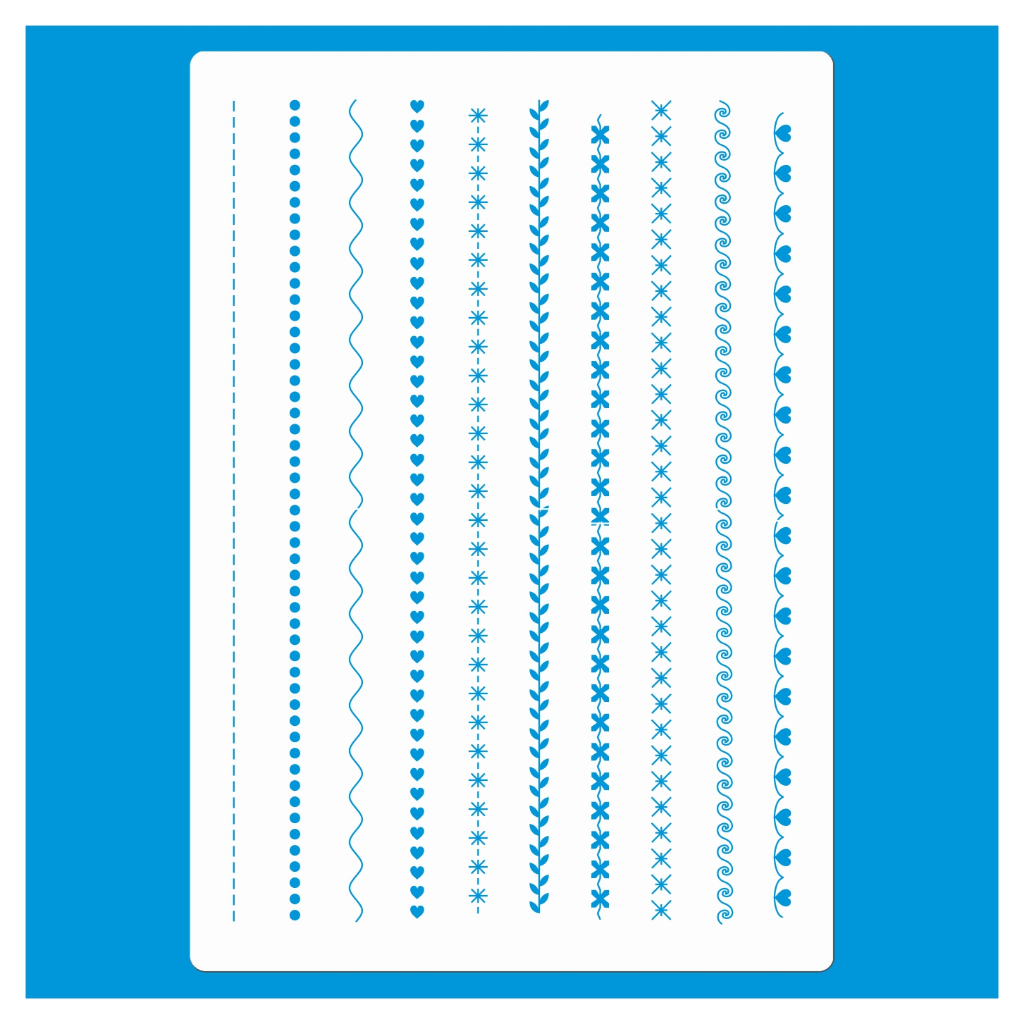 Stencil 21x29 COSTURINHAS Molde Vazado Pintura Em Tecido Mdf Madeira Parede Camiseta Pano De Prato em Oferta na Shopee