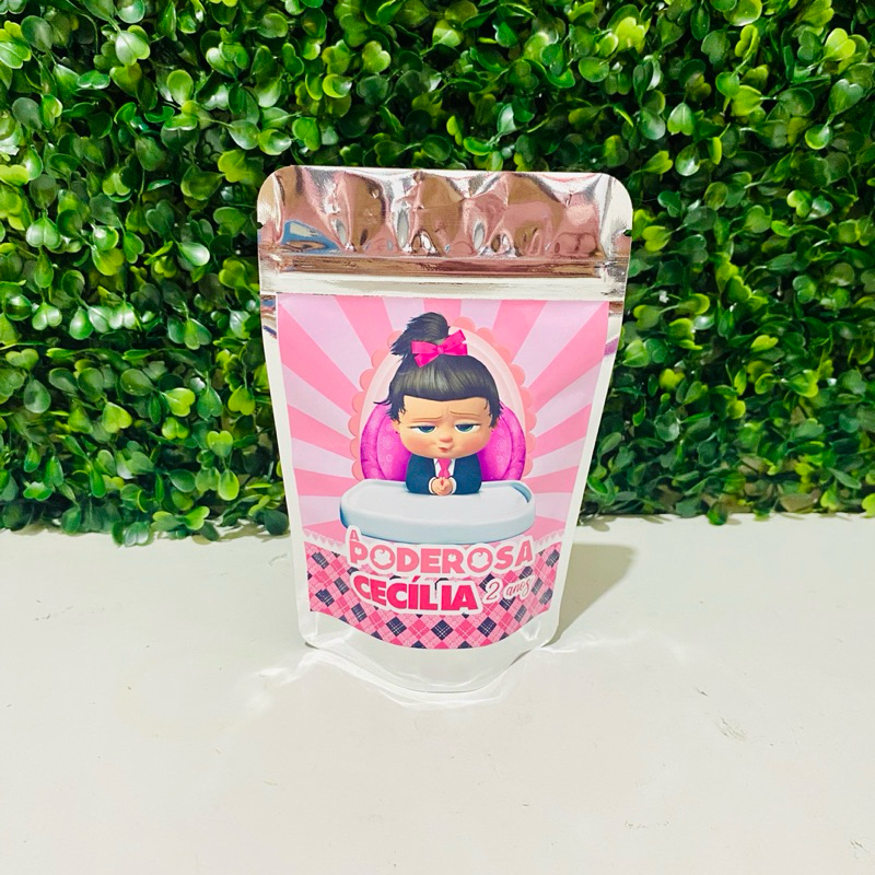Saquinho Metalizado P Poderosa Chefinha Personalizado | Lembrancinha de Festa | Aniversário
