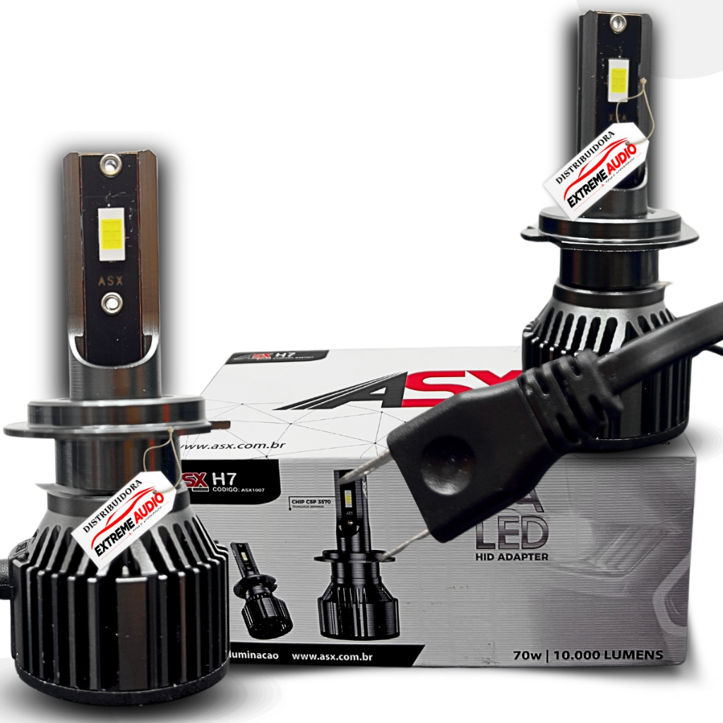 Par De Lampada Ultraled Asx 70w Csp 10.000lumens 6000k em Oferta na Shopee