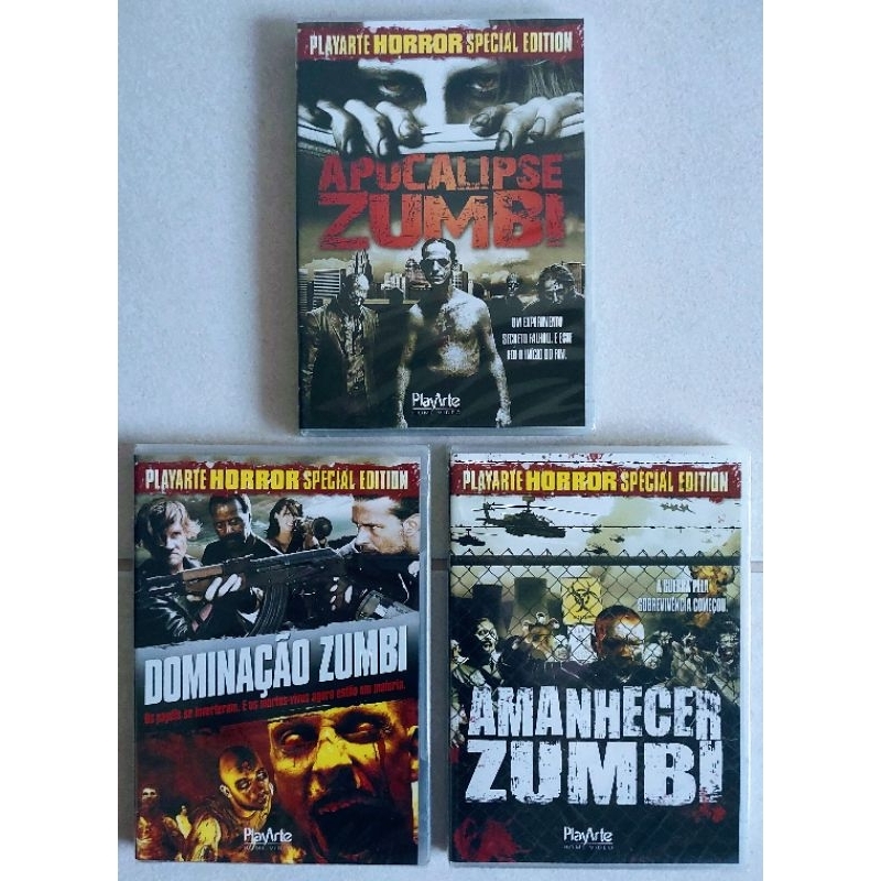 Dvd Zumbi - Apocalipse/ Dominação/ Amanhecer - Lacrado e Original (RARIDADE) Terror