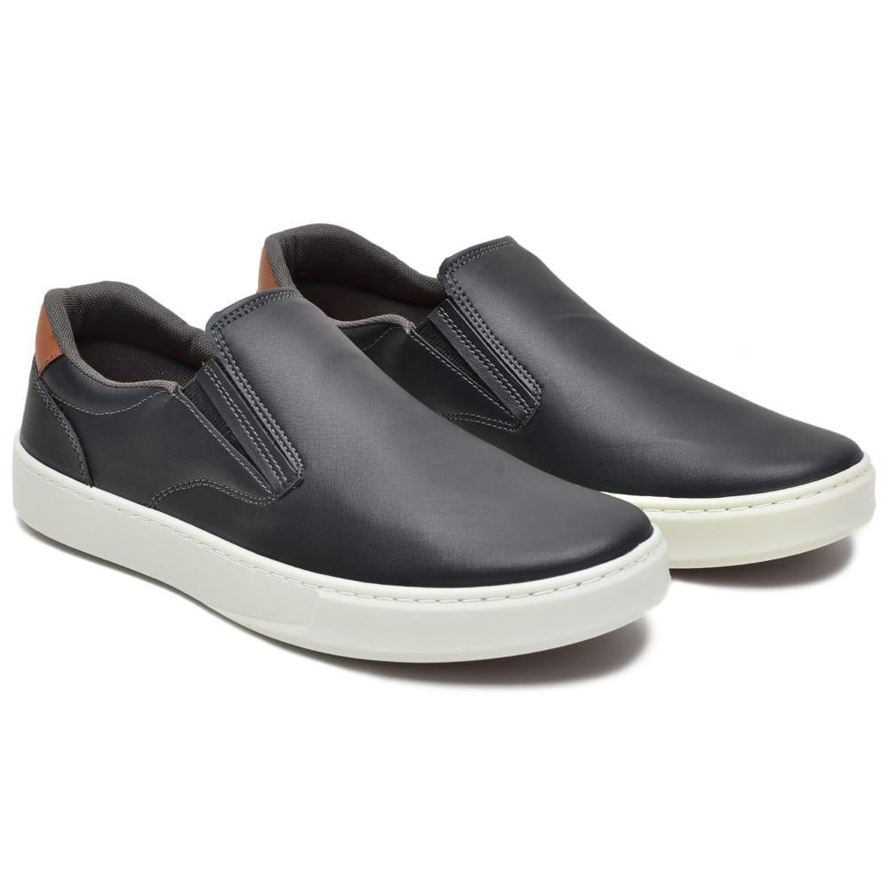 Sapatênis Casual Slip On Tenis Masculino Palmilha em Gel Super Confortável Calce Facil