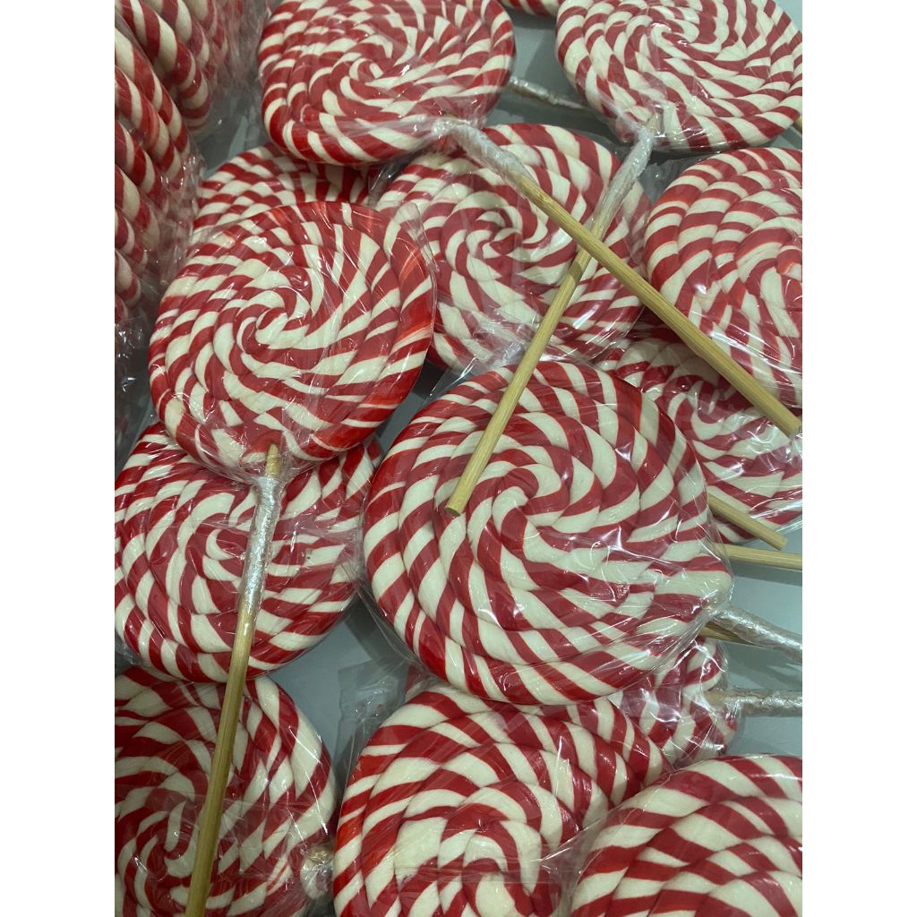 10 Pirulito Caseiro Vermelho Psicodélico Médio Chaves Doces Aniversário (Diâmetro 8,3cm) em Oferta na Shopee