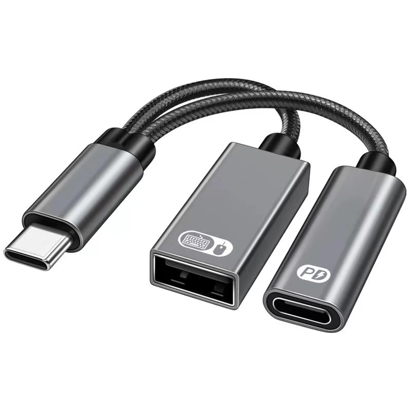 Otg Usb Tipo C Com Porta De Carregar Para Google Tv Chromecast
