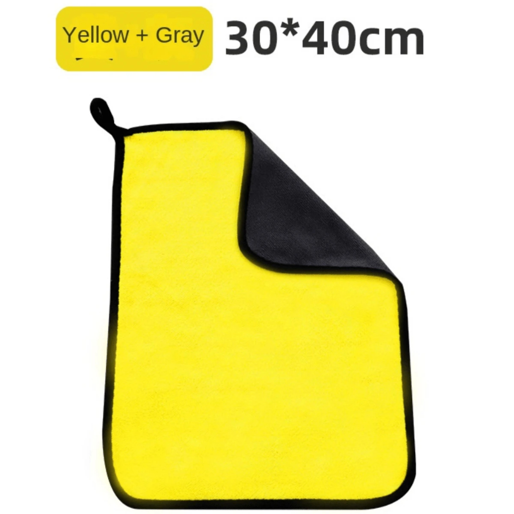 kit 4 Toalha Pano De Microfibra Lavagem polimento De Carro Uso Geral limpeza 30*40 cm — imagem 2 de 2