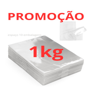 1kg saquinho plástico PP transparente várias medidas roupas, artesanato, alimentos,doces, presente ,cestas café da manhã em Oferta na Shopee