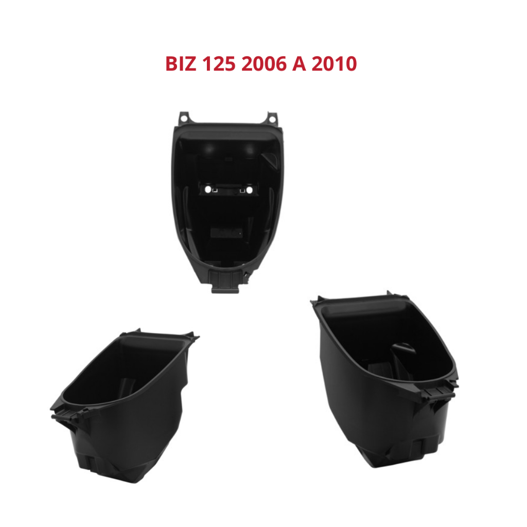 Porta Capacete Pro Tork Moto Honda Biz 125 Ks/es/+ 2006 2007 2008 2009 2010 Modelo Original Preto