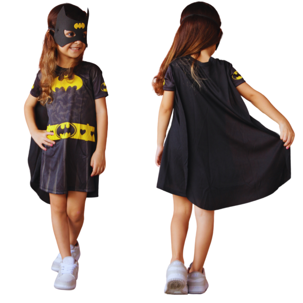 Fantasia Infantil Batgirl em Oferta na Shopee