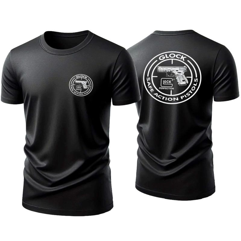 Camiseta Masculina Dry Fit Glock Safe Camisa Militar Tática