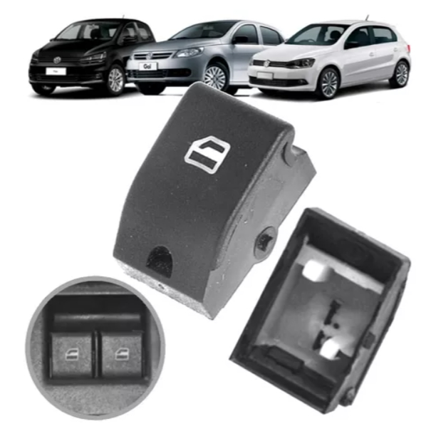 Par Capa do Botão Interruptor Vidro Elétrico (Sem Sistema Elétrico) Fox Spacefox Gol G4 G5 - 143109
