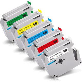 Fitas mk231 m-k231 Compatível Etiquetador Brother Pt-70 Pt-80 Pt-90 em Oferta na Shopee