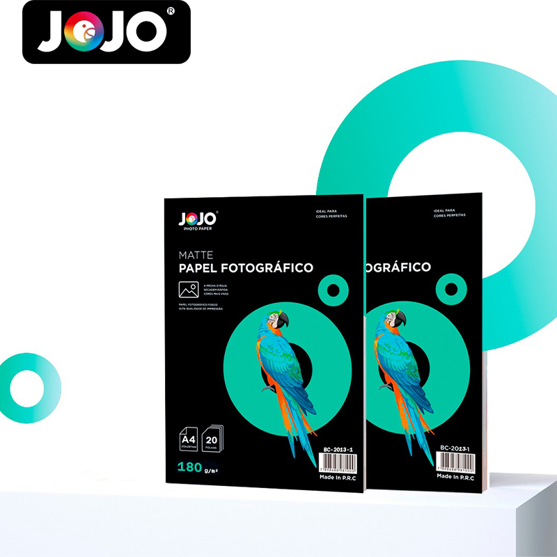 100 FOLHAS Papel Fotográfico 180g Matte Fosco A prova d'água p/ impressão jato de tinta Corante