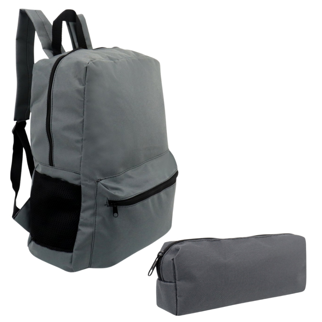 Kit Mochila + Estojo Reforçada Escolar Moda Casual Notebook Impermeável