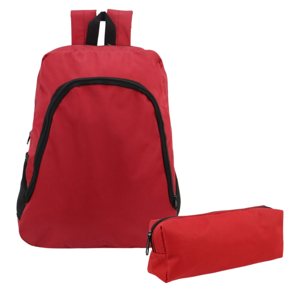 Kit Mochila + Estojo Reforçada Escolar Moda Casual Notebook Impermeável