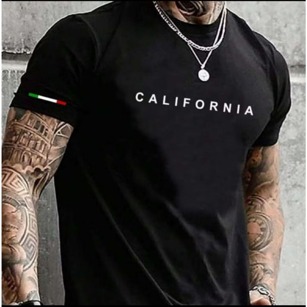 Blusa Califórnia Camiseta Básica Fio 30.1 Algodão Blusa Estampada Envio Imediato
